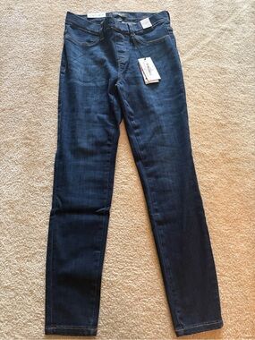 NWT 7/28 Judy Blue Dark Blue Pull on Skinny Fit Jeggings Jeans